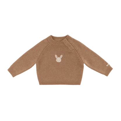Sibbe Merino Wool Sweater | Fluffy Bunny | Hazelnut
