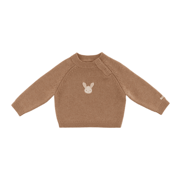 Sibbe Merino Wool Sweater | Fluffy Bunny | Hazelnut