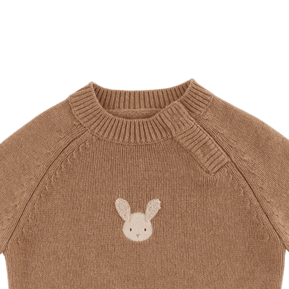 Sibbe Merino Wool Sweater | Fluffy Bunny | Hazelnut