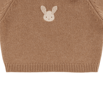 Sibbe Merino Wool Sweater | Fluffy Bunny | Hazelnut
