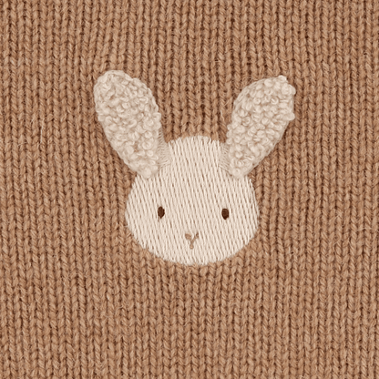 Sibbe Merino Wool Sweater | Fluffy Bunny | Hazelnut