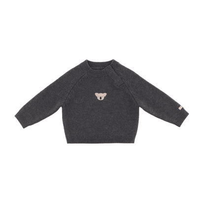 Sibbe Merino Wool Sweater | Koala | Cloudy Grey Melange