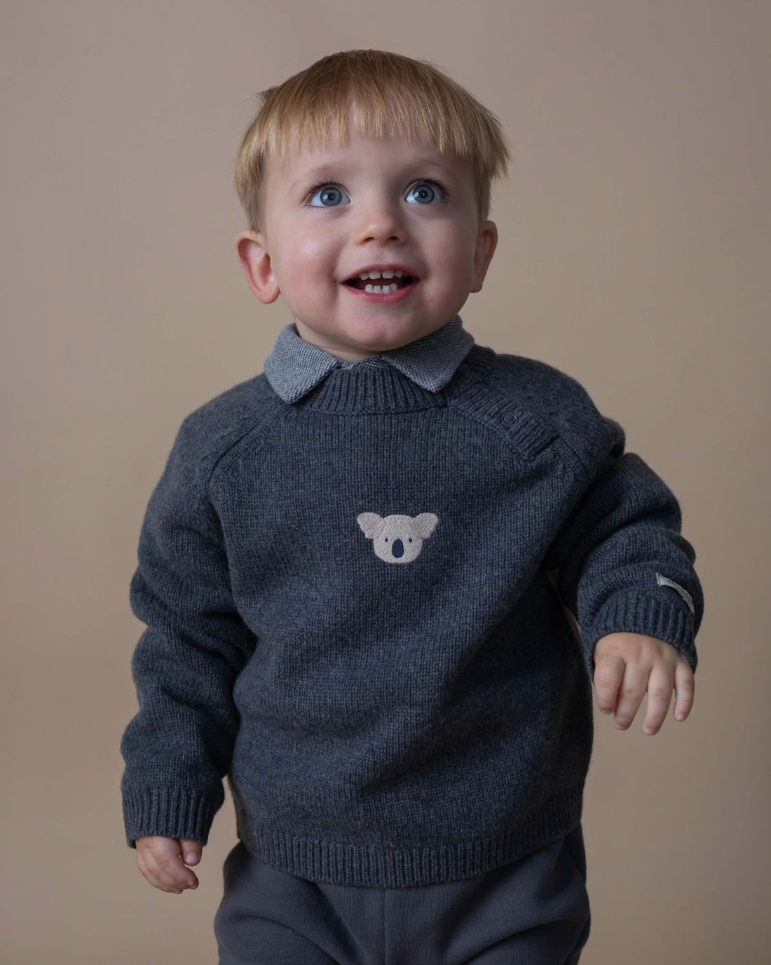 Sibbe Merino Wool Sweater | Koala | Cloudy Grey Melange