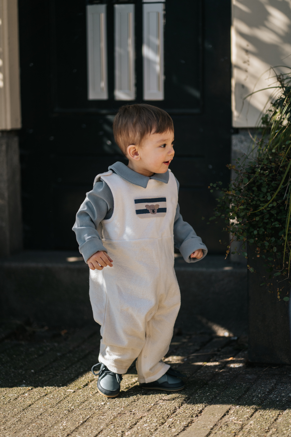 Twijsie Jumpsuit | Koala | Warm White