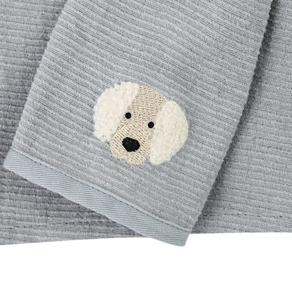 Lukian Shirt | Golden Retriever | Foggy Blue