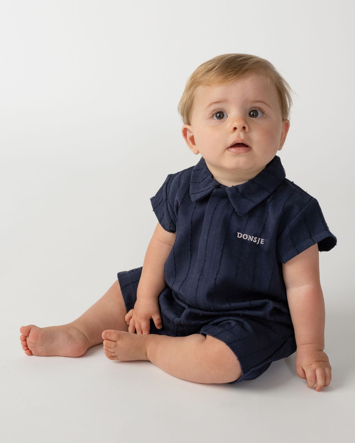 Kajani Playsuit | Blue Marine Striped