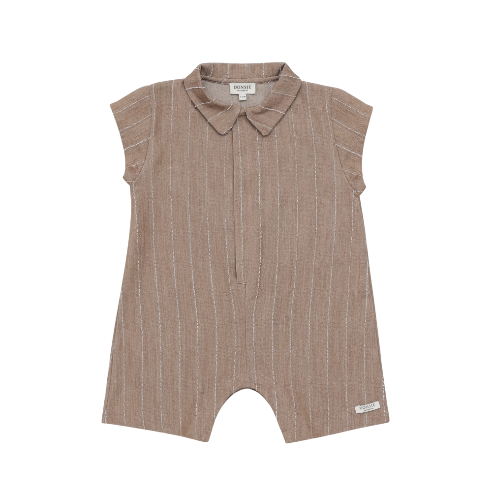 Kajani Playsuit | Milk Chocolate Striped