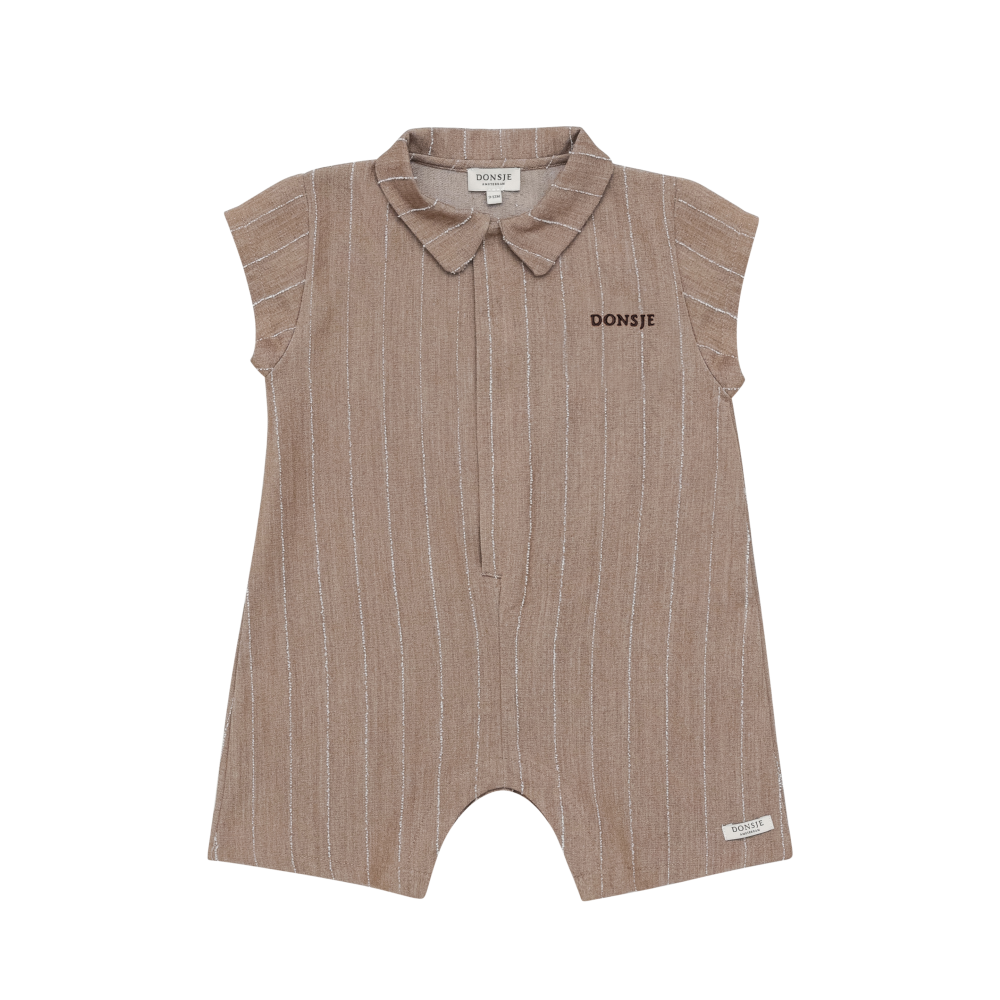 Kajani Playsuit | Milk Chocolate Striped
