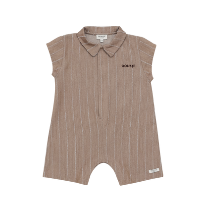 Kajani Playsuit | Milk Chocolate Striped