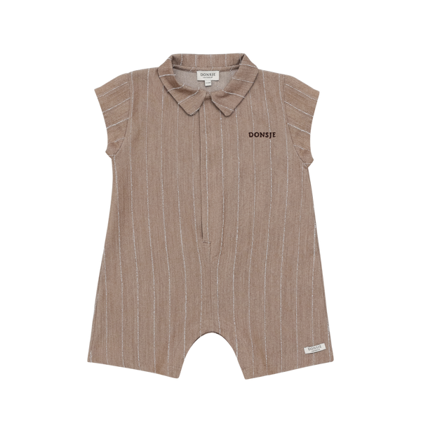 Kajani Playsuit | Milk Chocolate Striped