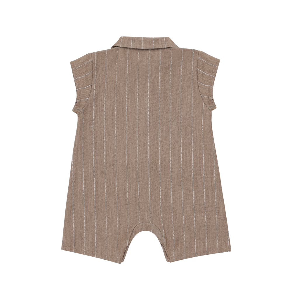 Kajani Playsuit | Milk Chocolate Striped