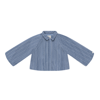 Cyran Jacket | Foggy Blue Striped
