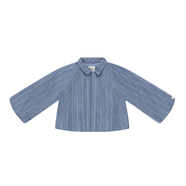 Cyran Jacket | Foggy Blue Striped