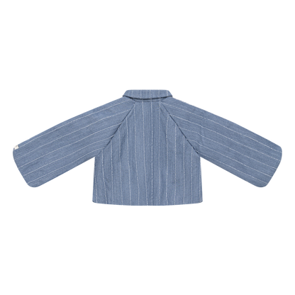 Cyran Jacket | Foggy Blue Striped