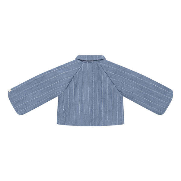 Cyran Jacket | Foggy Blue Striped