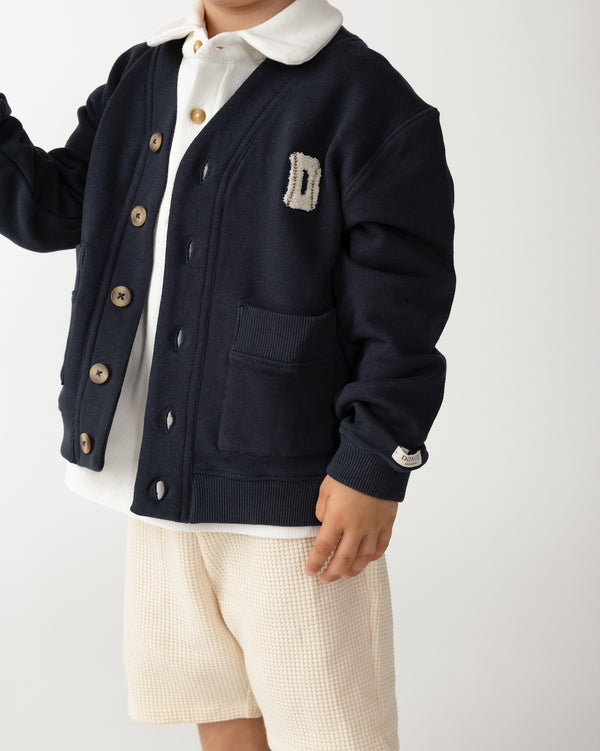 Maukie Cardigan | Navy Blue