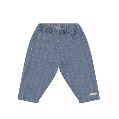 Mink Trousers | Foggy Blue Striped