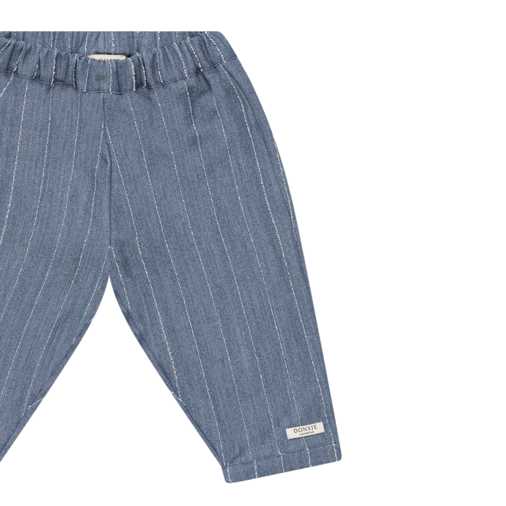 Mink Trousers | Foggy Blue Striped