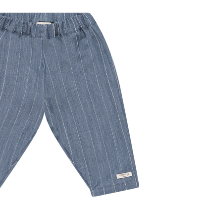 Mink Trousers | Foggy Blue Striped