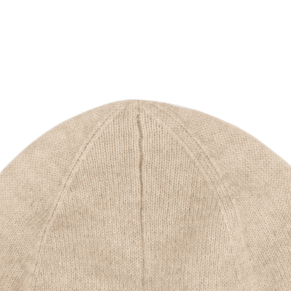 Marne Cashmere Wool Hat | Soft Sand Melange