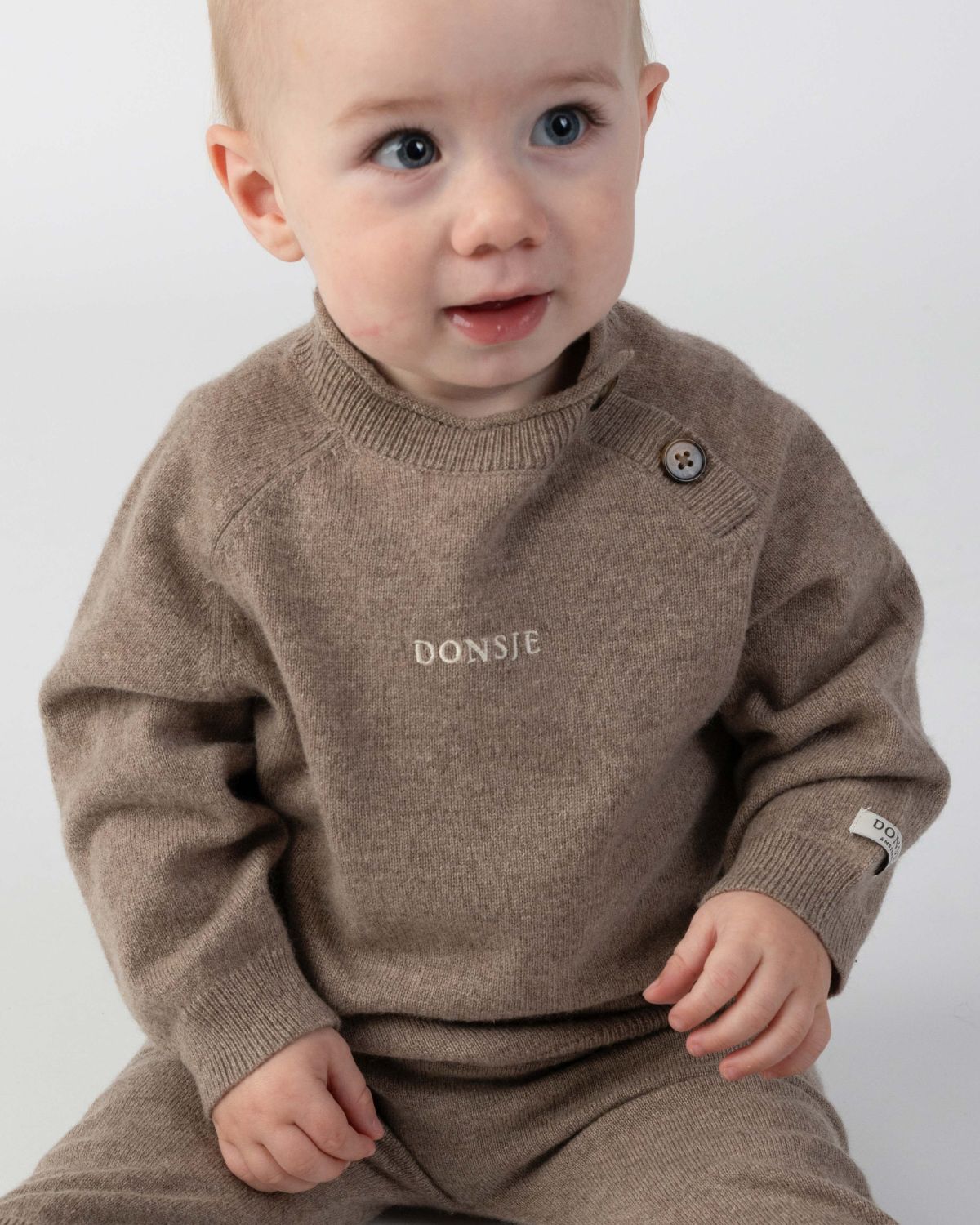 Collyns Cashmere Wool Sweater | Dusty Brown