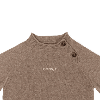 Collyns Cashmere Wool Sweater | Dusty Brown