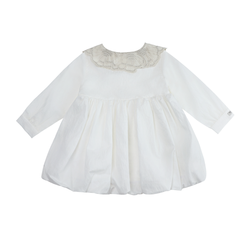 Doriane Dress | Crispy White