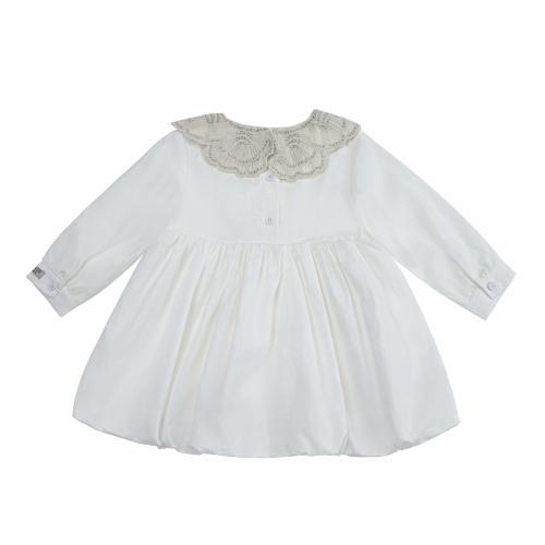 Doriane Dress | Crispy White