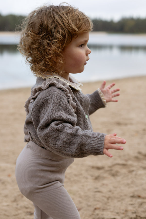 Enzi Leggings | Grey Violet