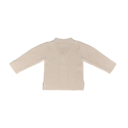 Fennie Merino Wool Cardigan | Soft Sand