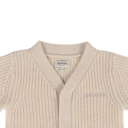 Fennie Merino Wool Cardigan | Soft Sand