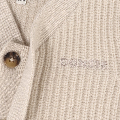 Fennie Merino Wool Cardigan | Soft Sand