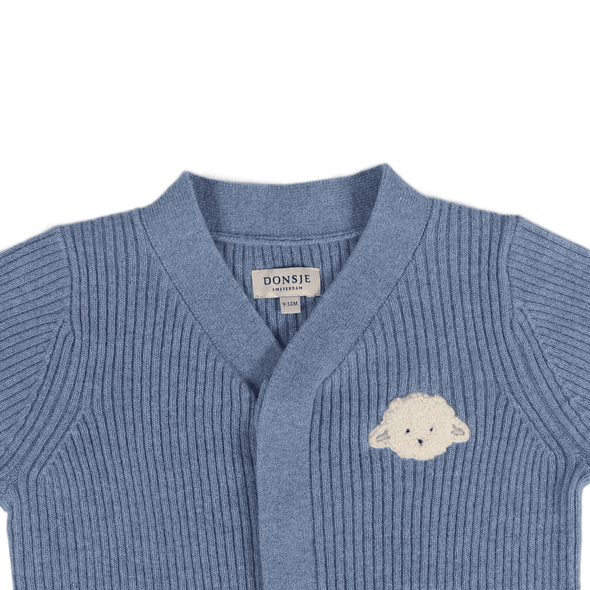 Fennie Merino Wool Cardigan | Lammy | Vintage Blue Melange
