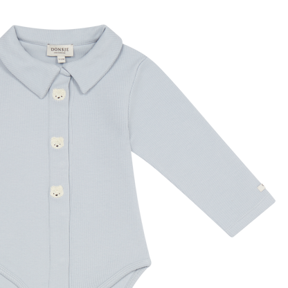 Finnian Bodysuit | Polar Bears | Ice Blue
