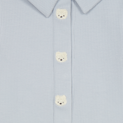 Finnian Bodysuit | Polar Bears | Ice Blue