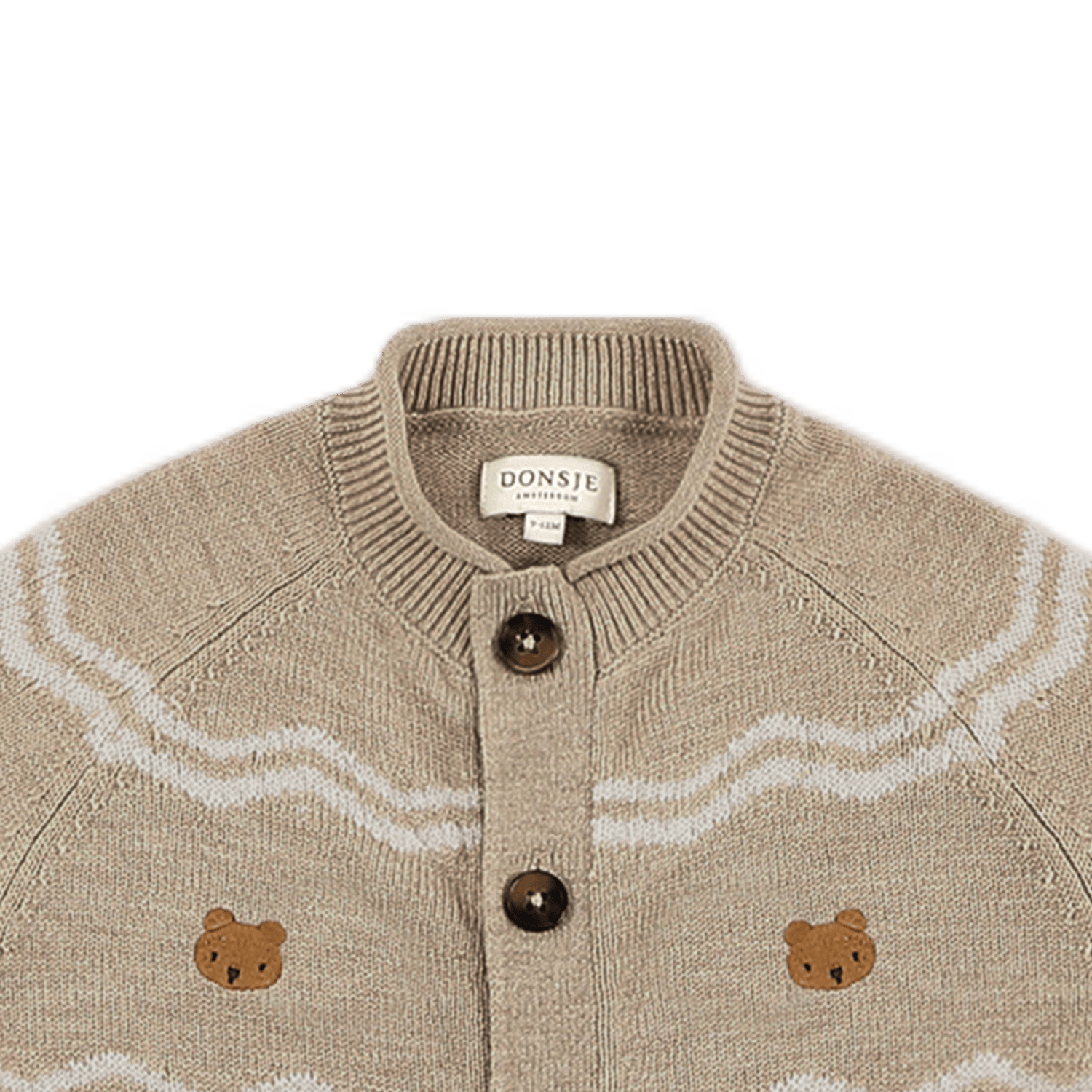 Guillaume Merino Wool Jumpsuit | Bears | Latte Melange