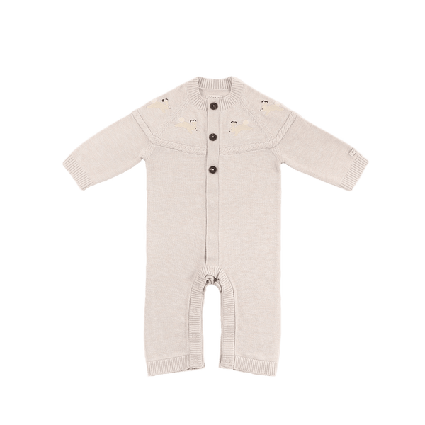 Jorrie Merino Wool Jumpsuit | Arctic Hares | Ash Rose Melange