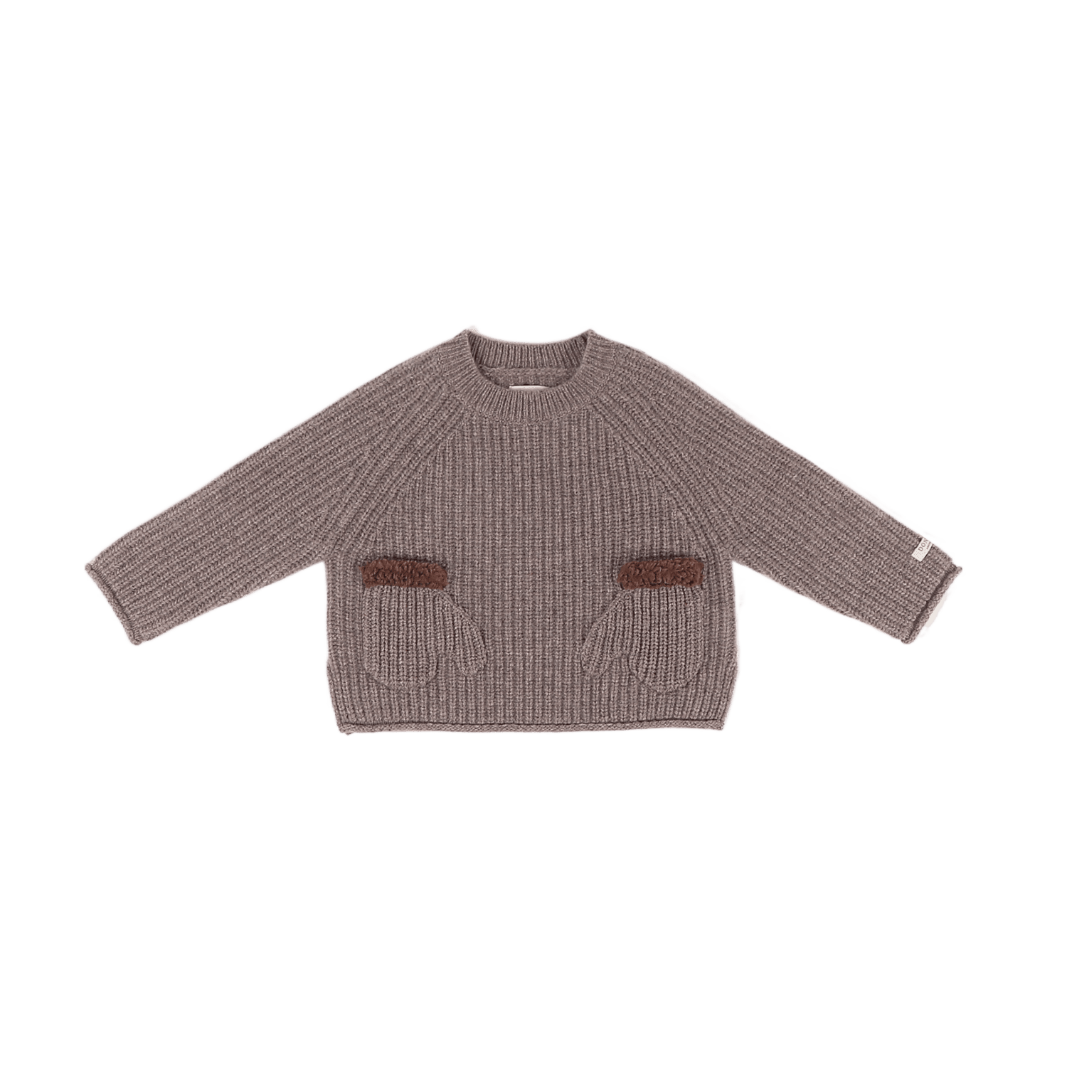 Pawien Merino Wool Sweater | Dark Taupe Melange