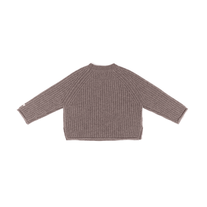 Pawien Merino Wool Sweater | Dark Taupe Melange