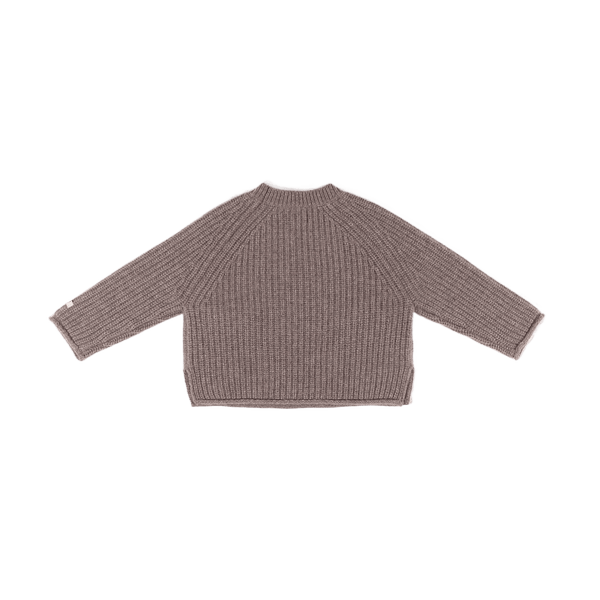 Pawien Merino Wool Sweater | Dark Taupe Melange