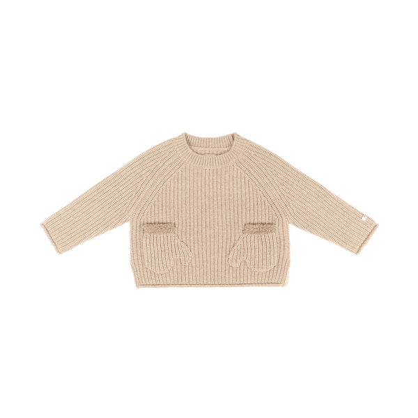 Pawien Merino Wool Sweater | Biscotti Melange