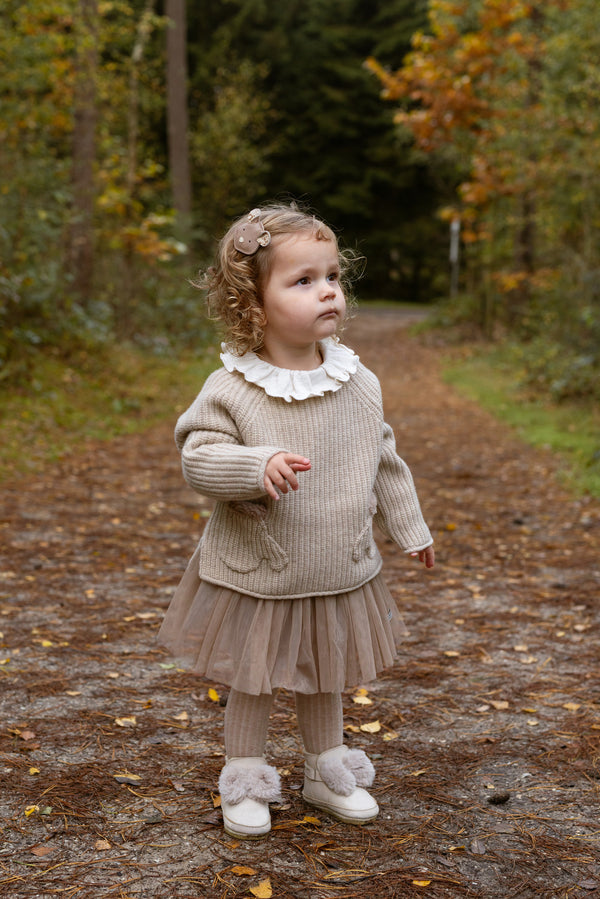 Pawien Merino Wool Sweater | Biscotti Melange