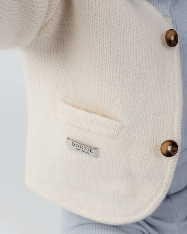 Sege Merino Wool Cardigan | Off White