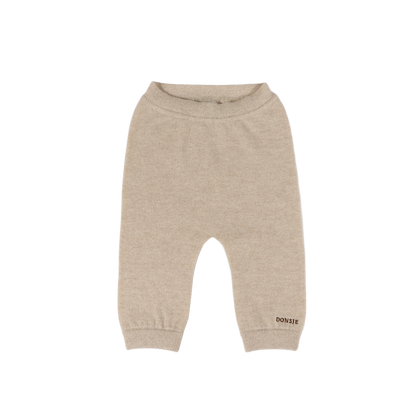 Sevijn Cashmere Wool Trousers | Soft Sand Melange