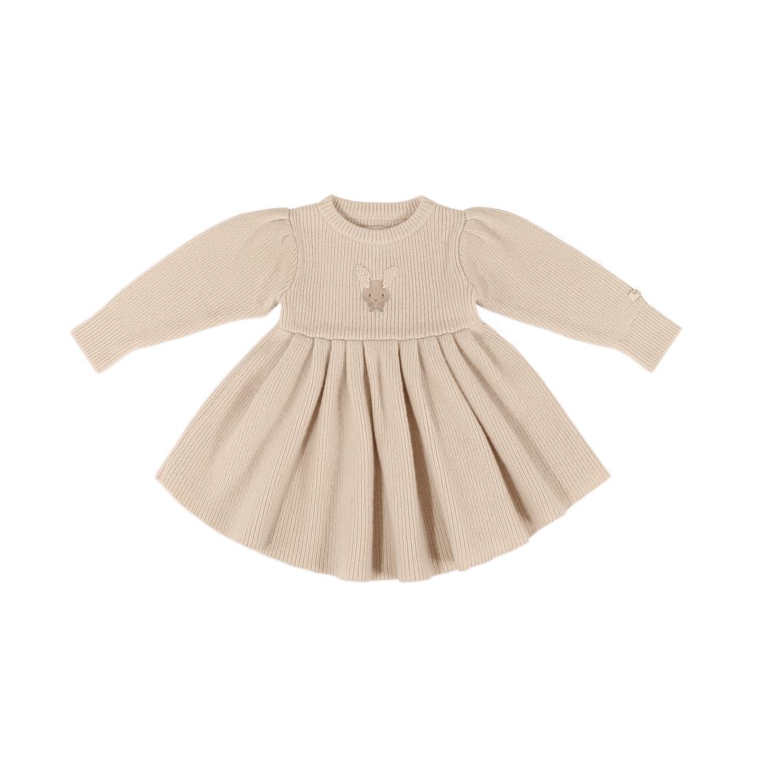 Vikkie Merino Wool Dress | Fluffy Bunny | Soft Sand