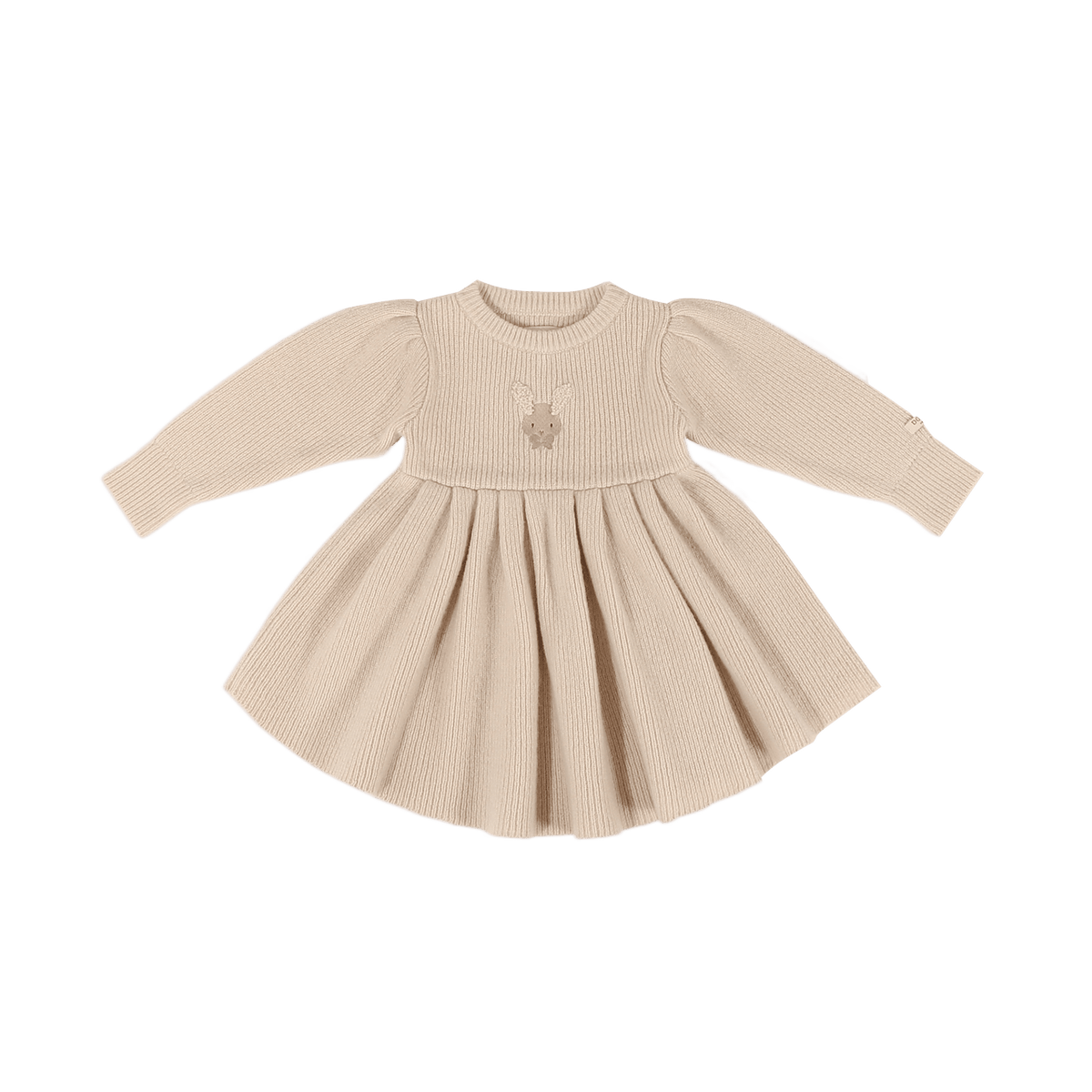 Vikkie Merino Wool Dress | Fluffy Bunny | Soft Sand