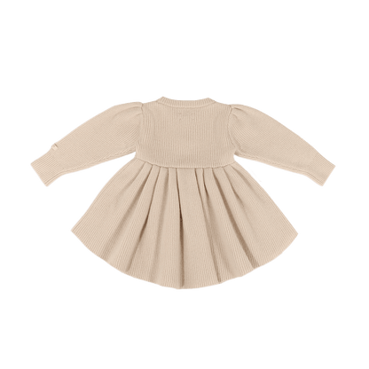 Vikkie Merino Wool Dress | Fluffy Bunny | Soft Sand