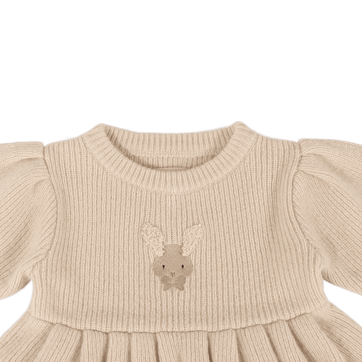 Vikkie Merino Wool Dress | Fluffy Bunny | Soft Sand