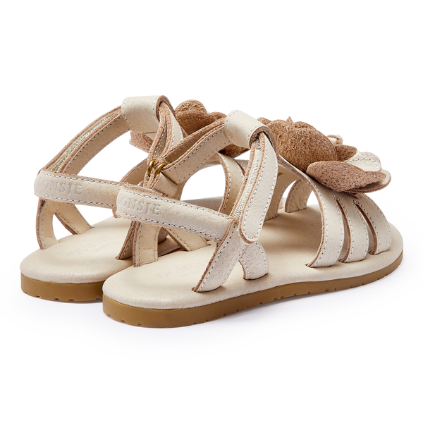 Iles Fields Sandals | White Buttercup | Cream Leather