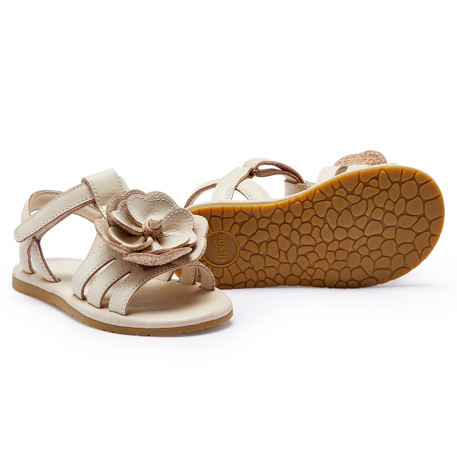 Iles Fields Sandals | White Buttercup | Cream Leather
